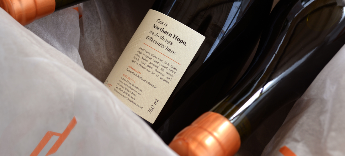 Northern Hope Winery wine bottles 